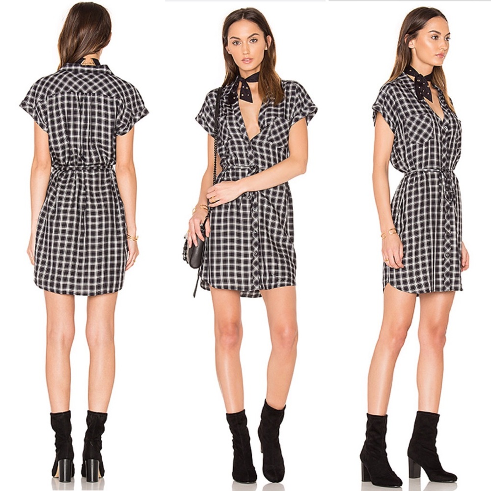 NWT Soft Joie Safia Shirt Dress in Caviar
